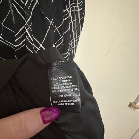Torrid High Low Black Plaid High Low Hem Spaghetti Strap Dress Size 14 - Picture 7 of 7